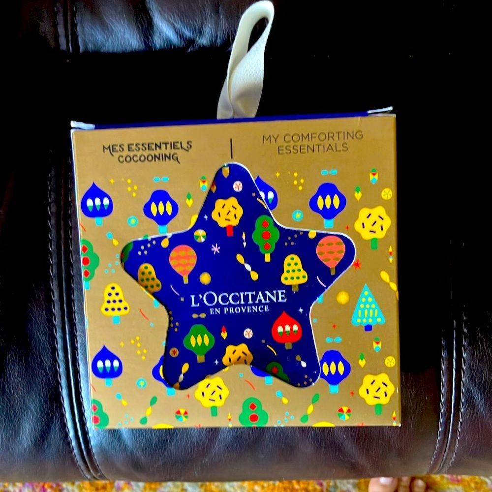 L’Occitane 3 Piece Gift Set + Bag Balm Lip-Rich Cream Gentle Moisturizer NEW
